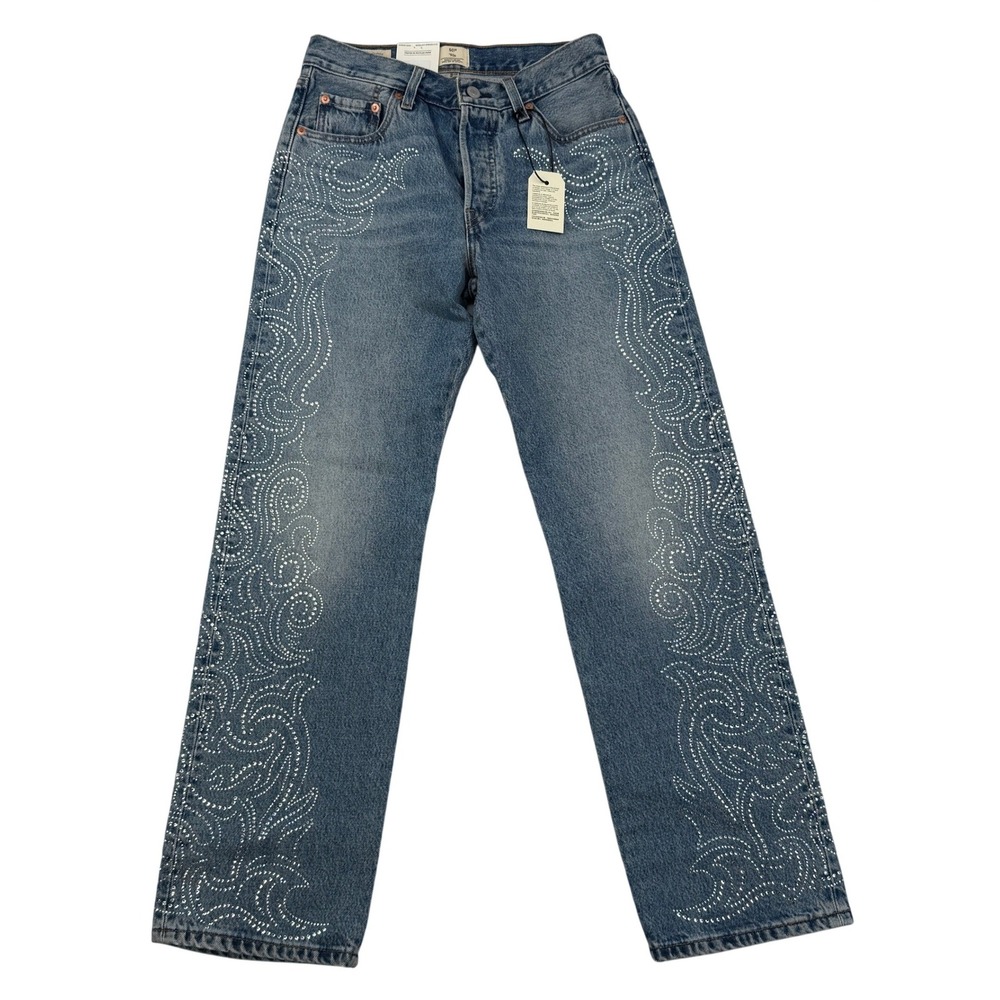 Levis Premium  x Beyonce 501 90s Rhinestone Embellished Jeans A19590112
